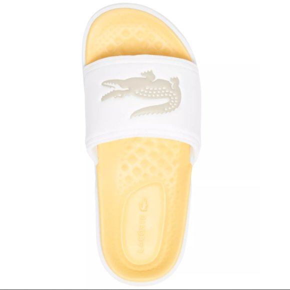 LACOSTE Women's Croco Dualiste Slide Sandals from Finish Line Brand New In Bag - Picture 5 of 8